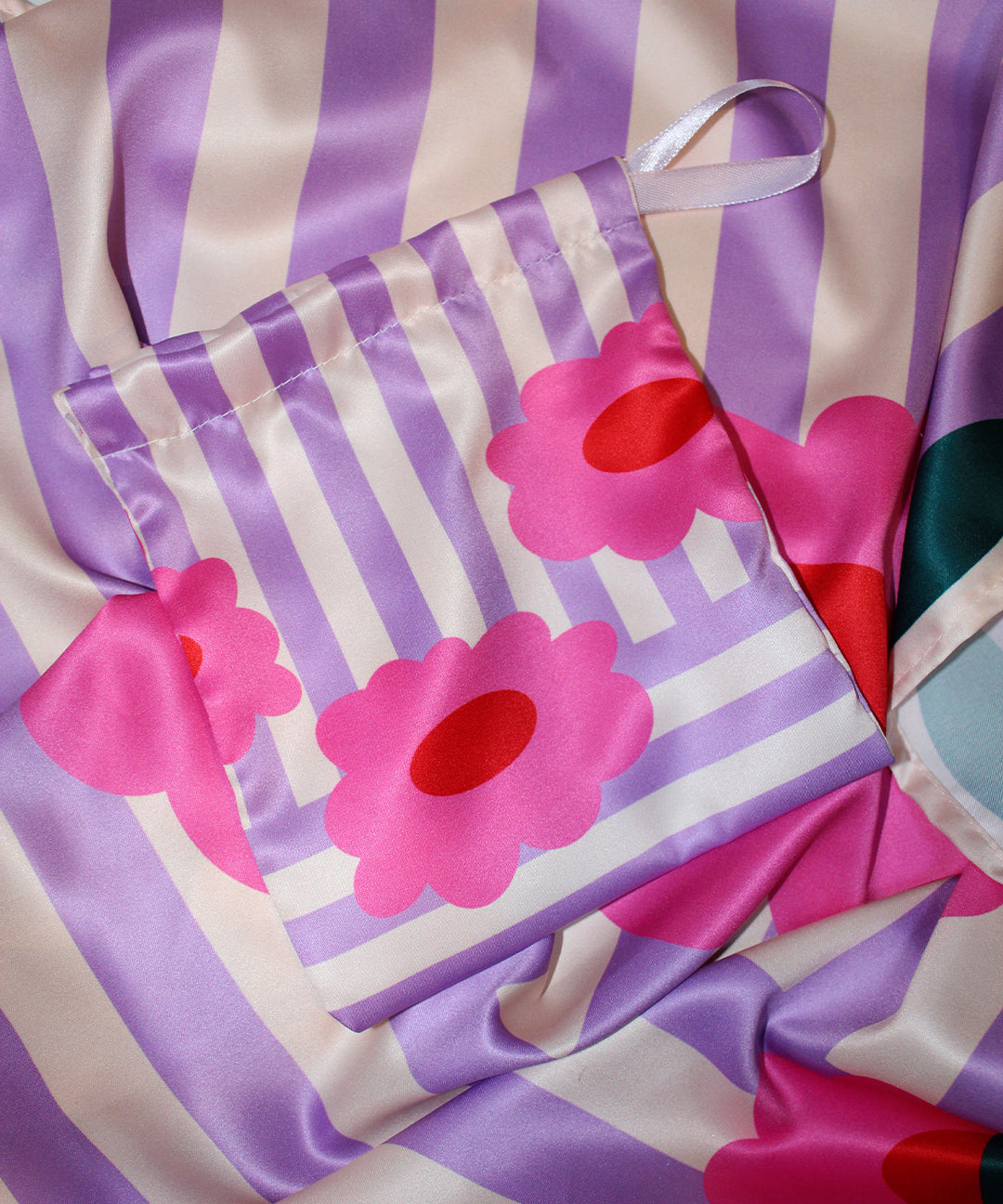 Bolsa pañuelo diseño colorido flores